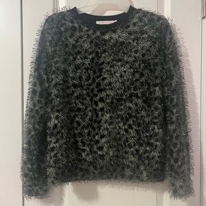 Fuzzy Leopard Sweater Size: XS